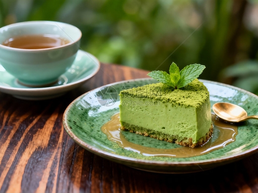 抹茶芝士蛋糕成品